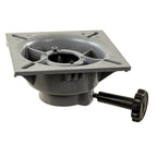 Springfield Taper-Lock Trac-Lock 2-3/8 inch non-locking aluminum boat seat mount with powder coat finish