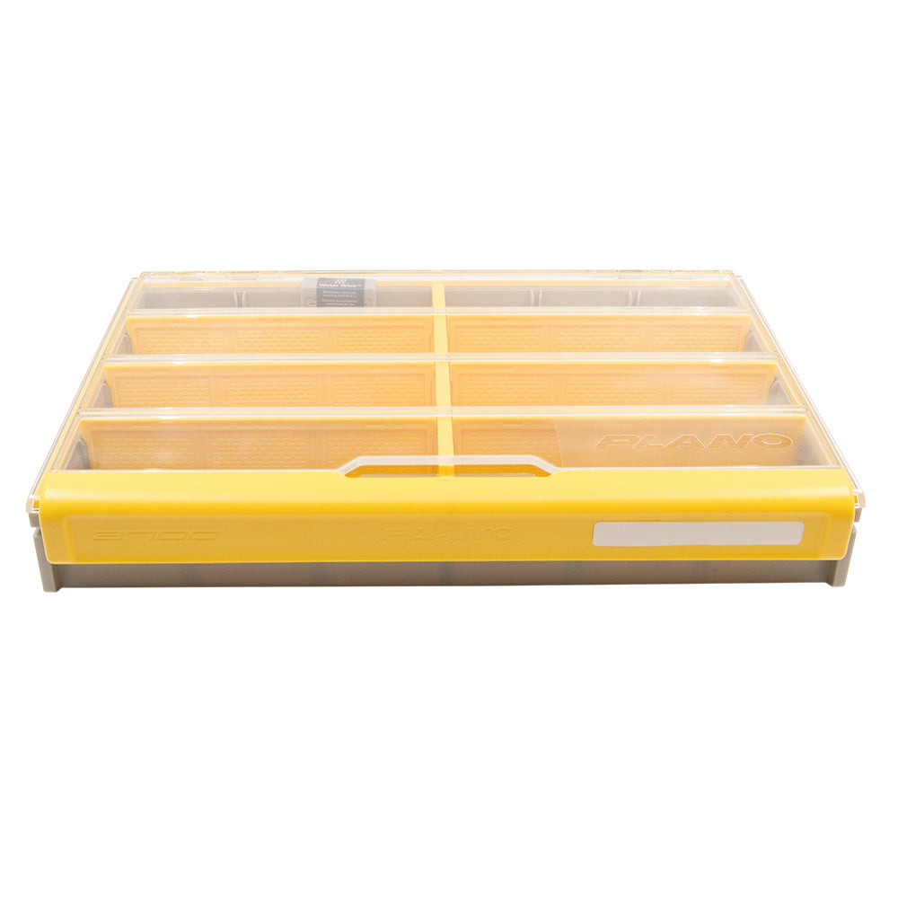 Plano EDGE 3700 Flex StowAway tackle box with customizable divider system and DuraView polycarbonate lid