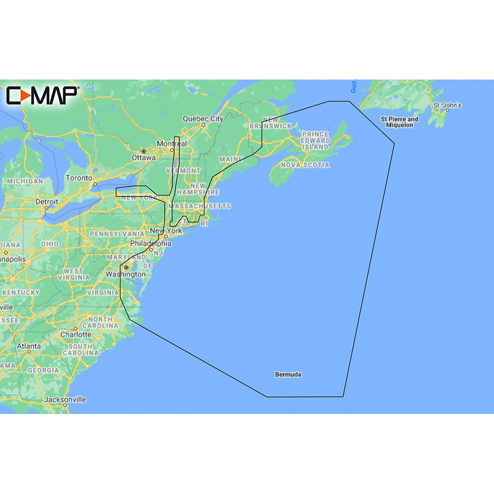 C-MAP M-NA-Y202-MS Nova Scotia to Chesapeake Bay REVEAL™ Coastal Chart