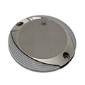 Lumitec Scallop surface mount pathway light in stainless steel with RGBW warm white LED output