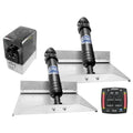 Bennett Marine 12x9 Hydraulic Trim Tab System with One Box Indication helm control and hardware
