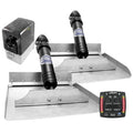 Bennett 12x12 hydraulic trim tab system with one-box indicator helm control and interlocking transom-mount tab design