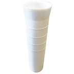 Tigress 10-inch flared vinyl replacement insert liner for aluminum weld-on rod holders, white and black options