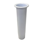 Tigress lipped insert for 10-inch flared rod holder in white and black