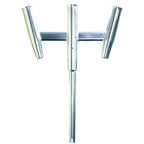Tigress Triple Aluminum Kite Rod Holder Straight Butt Polished – 1-5/8" tube ID cold drawn anodized aluminum