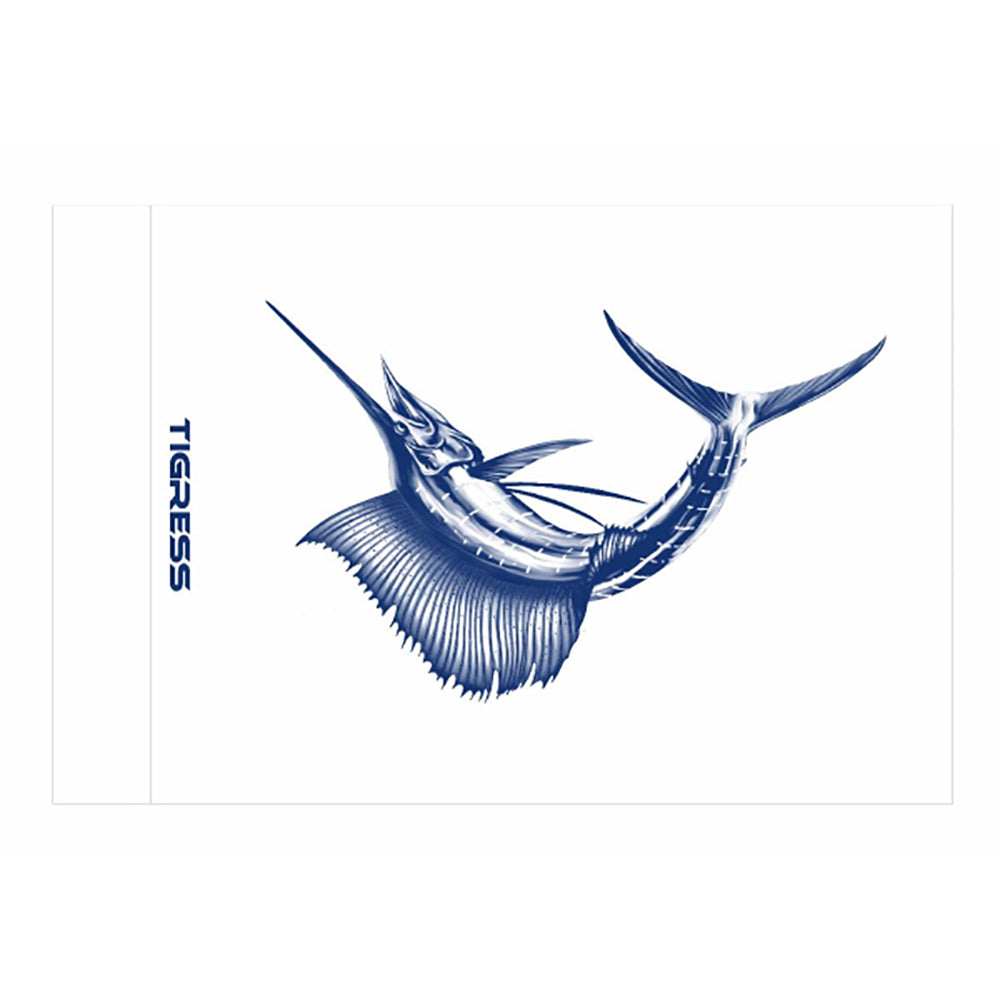 Tigress Sailfish Release Flag 12 x 18 inch standard offshore fishing release flag