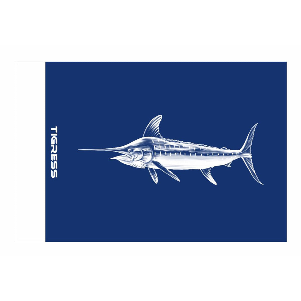 Tigress Blue Marlin Release Flag 12 x 18 inches