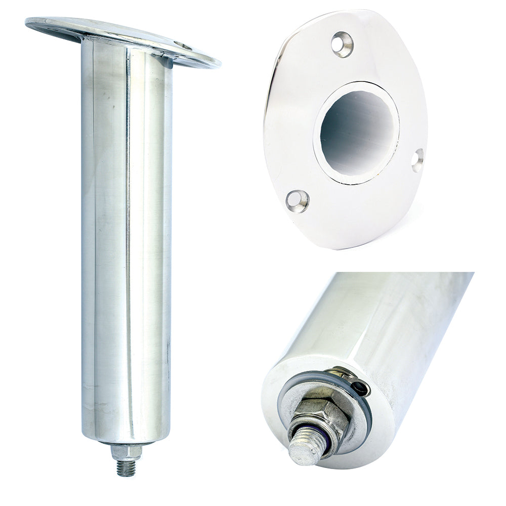 Tigress 3 Hole Swivel Oval Head Rod Holder 15 degree 10-1/2 inch with 1-7/8 inch inner diameter