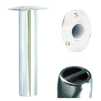 Tigress 9-inch 316 stainless steel oval head gunnel mount rod holder with 0-degree angle