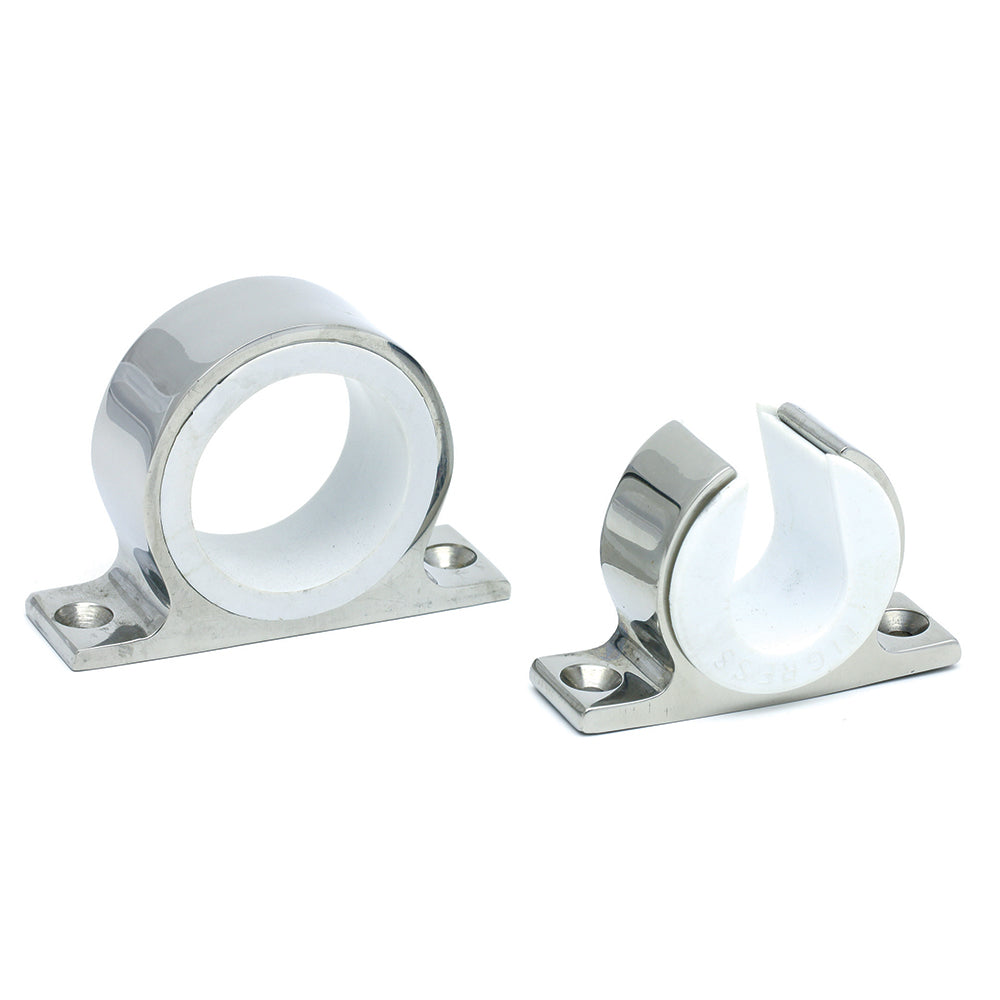 Tigress Premium Polished Stainless Steel Rod Hanger with 1.55-inch closed end and 0.60-inch open end