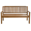 Whitecap 5-foot solid teak garden bench with oiled finish, 60 inches wide