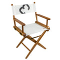 Whitecap teak director's chair with 727 Sailbags recycled sail cloth seating and stainless hardware