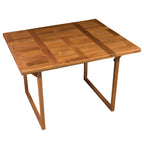 Whitecap solid teak marine table open 30x44.5x36.5 inches with 4-inch storage cavity