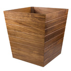 Whitecap large solid teak planter box with oiled finish, 21x22x21 inches, no assembly required