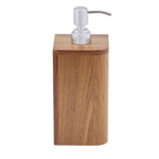 Whitecap EKA Collection teak soap dispenser with stainless steel pump, oiled finish, 8 oz. capacity