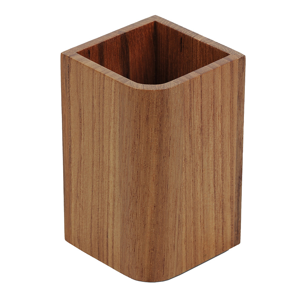 Whitecap EKA Collection teak tumbler with oiled finish, 8 x 8 x 11 inches