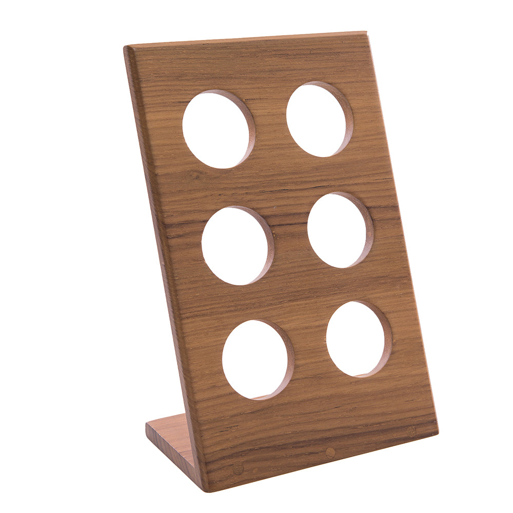 Whitecap 6-capsule K-Cup holder made from oiled solid teak