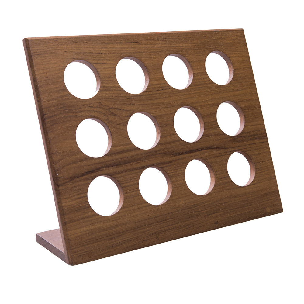 Whitecap oiled teak 12-capsule K-Cup holder for marine or home use