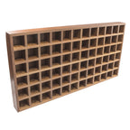 Whitecap 72-ball solid teak golf ball rack with oiled finish, 26 x 13-1/4 x 2 inches