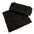 Whitecap Director's Chair II replacement seat and back cushion set in Black, 100% Dralon fabric, 2-piece