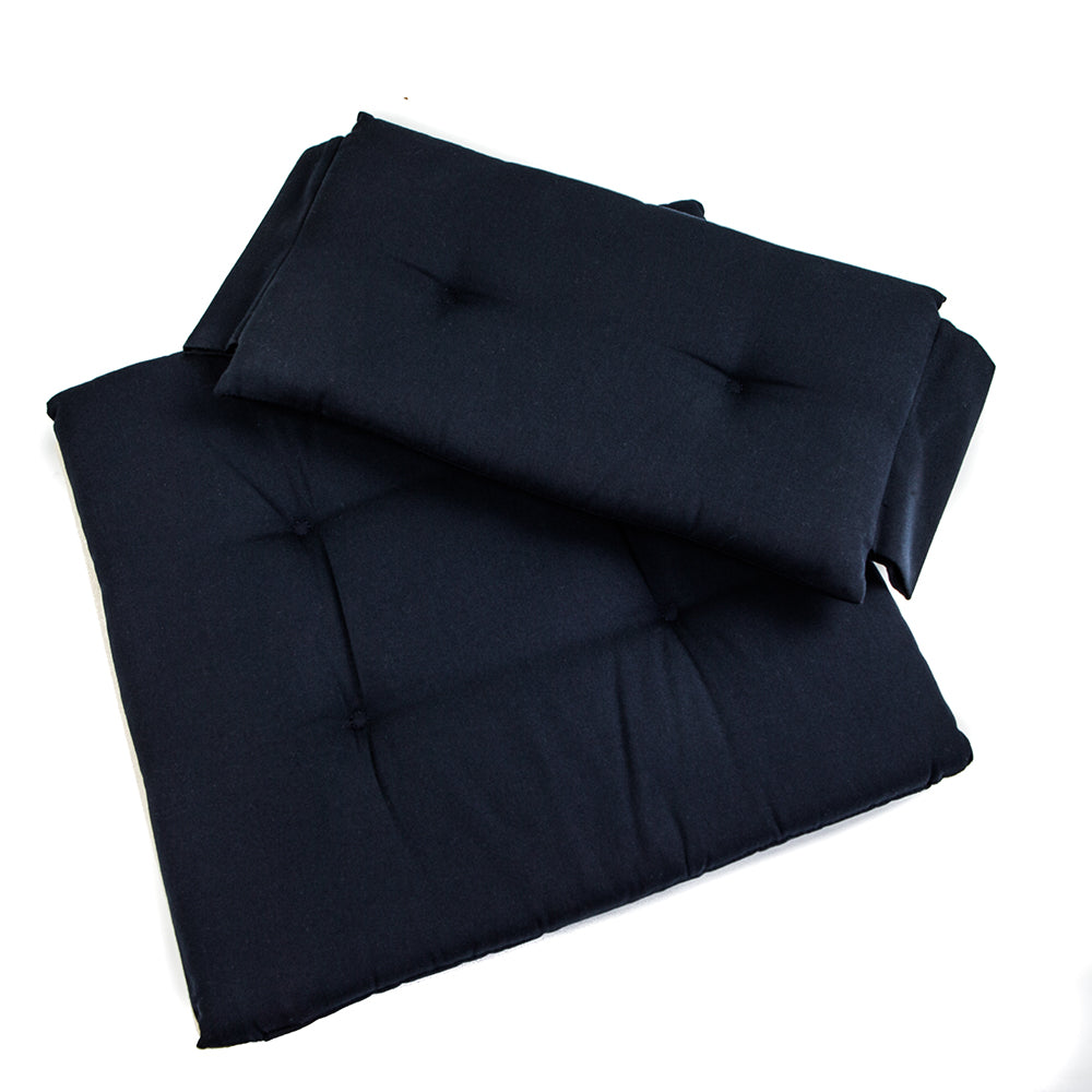 Whitecap Director's Chair II replacement cushion set in Navy, 2-piece seat and back, 100% Dralon fabric