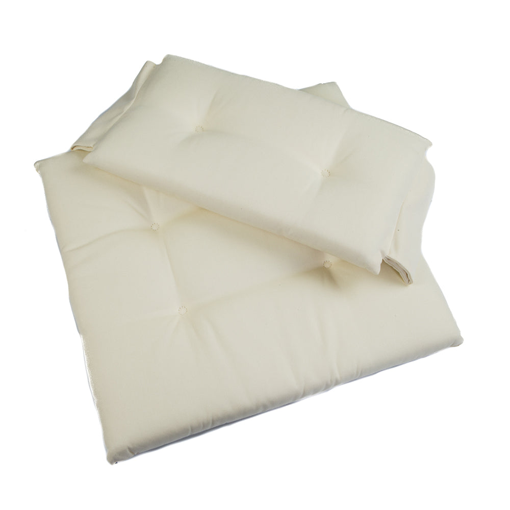 Whitecap Director's Chair II Replacement Seat Cushion Set in Crème - 2-piece Dralon set