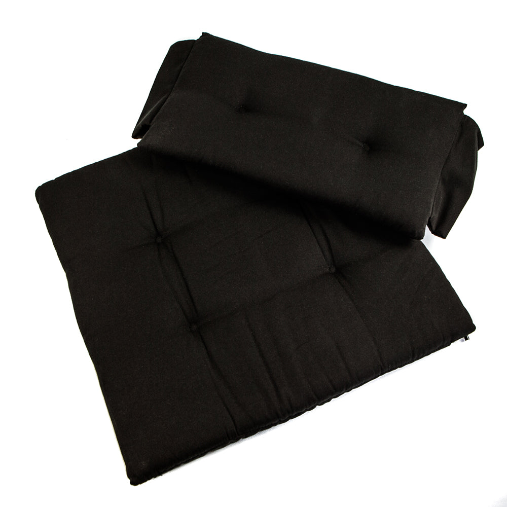 Whitecap black replacement seat cushion set for Teak Director's Chair