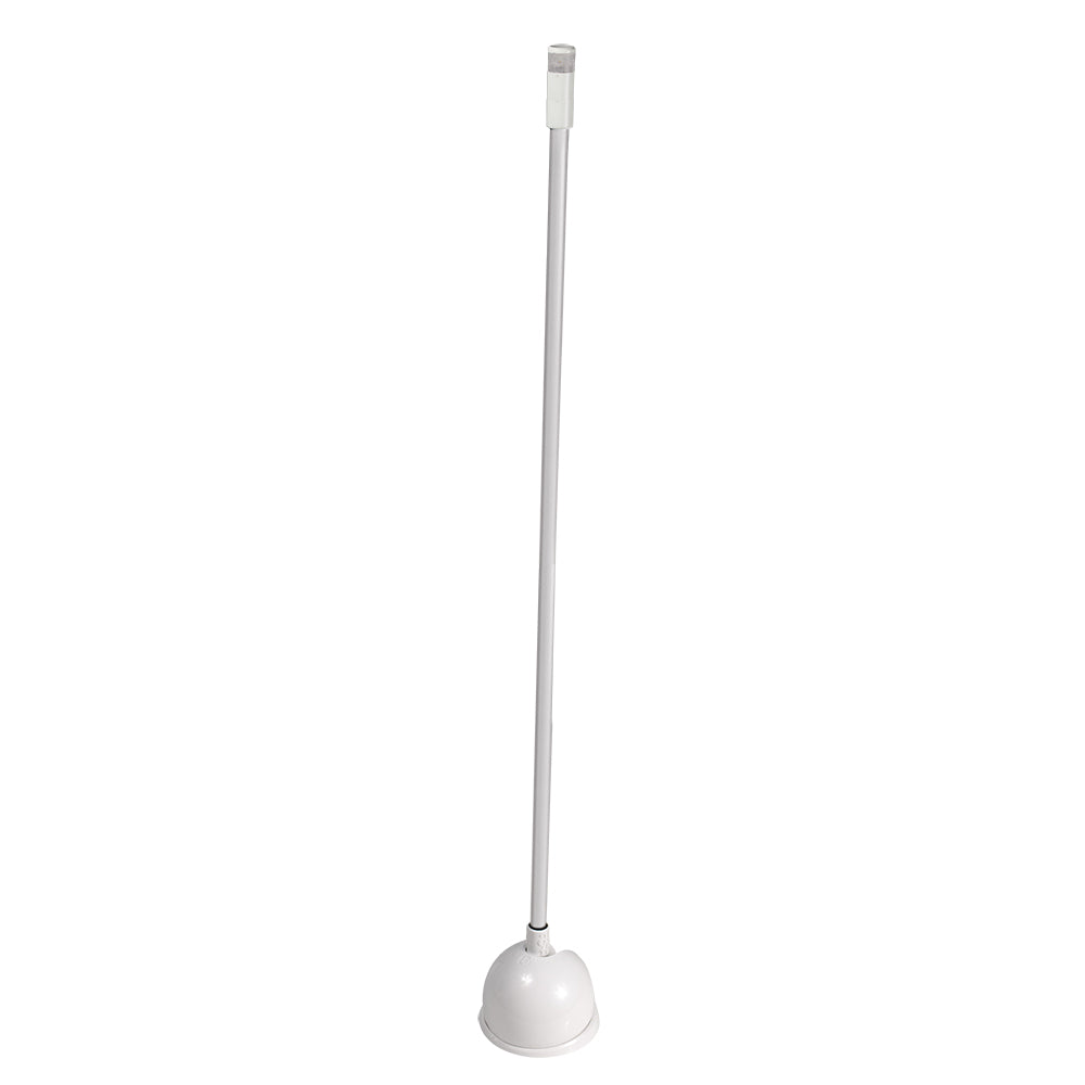 Lumitec Contour 39-inch LED anchor light with retractable lockable base, white shaft and white base