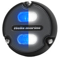 Hella Marine Apelo A1 1800-lumen underwater light with black housing and charcoal lens