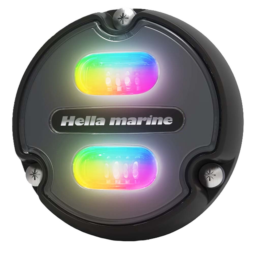 Hella Marine Apelo A1 RGB Underwater Light 1800 Lumens Black Housing Charcoal Lens surface mount