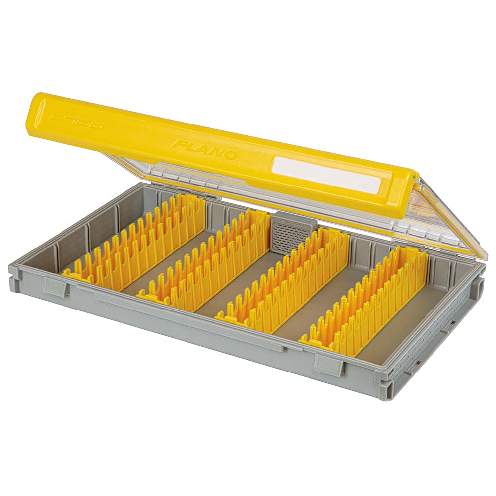 Plano EDGE Vertical Jig and Spybait Tackle Storage Box 14x9 inch with Dri-Loc seal and Rustrictor protection