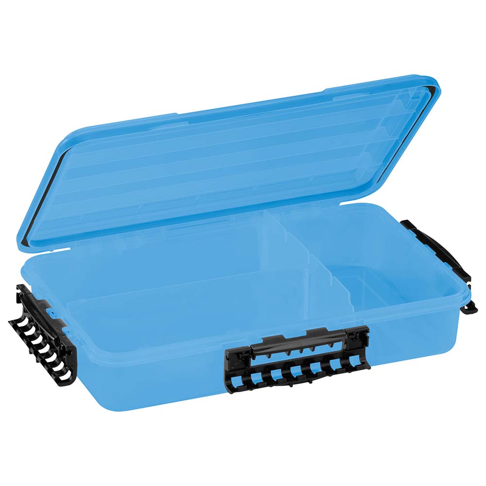 Plano 3700 Waterproof StowAway dry box with O-ring seal and brass-bailed latch