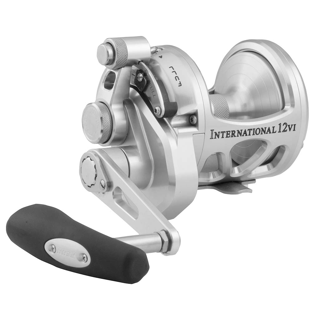 PENN International VI INT12VIS size-12 silver lever-drag trolling reel, right-hand, made in USA