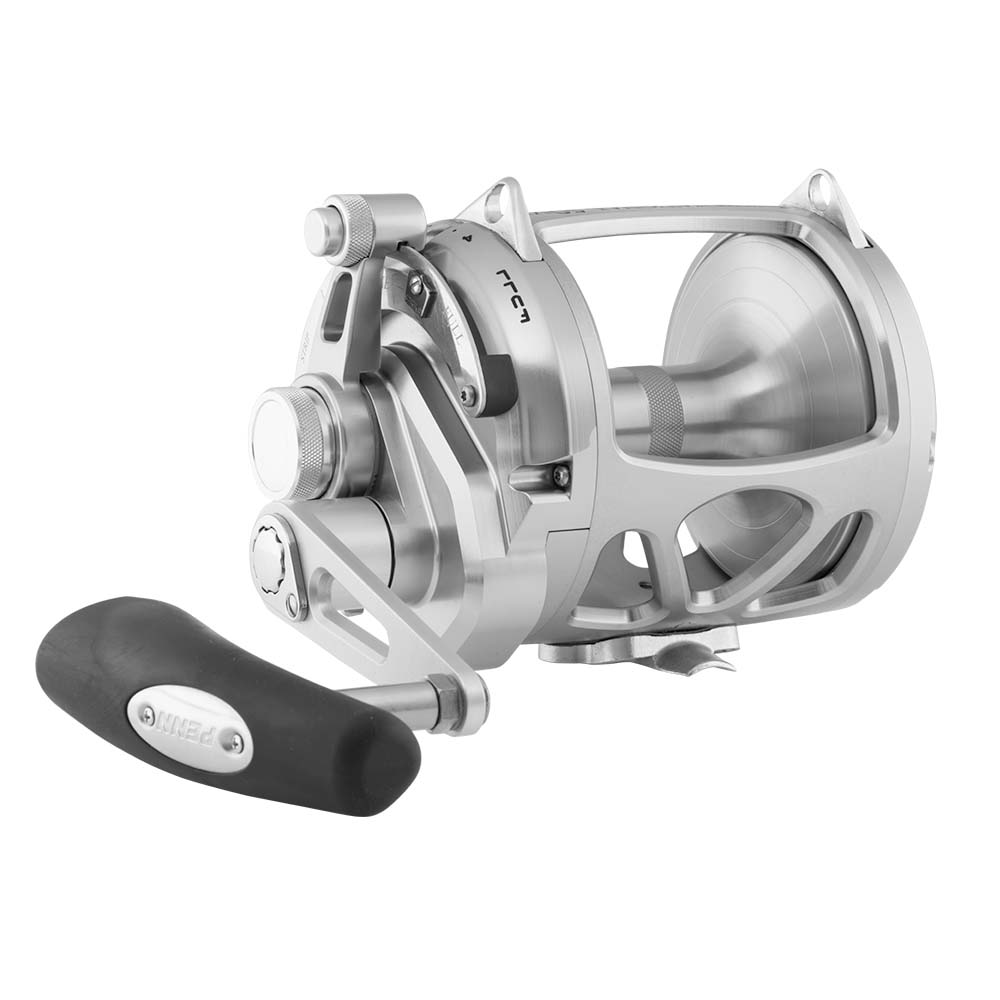 PENN International VI INT50VIWS size-50 silver lever-drag trolling reel, right-hand retrieve