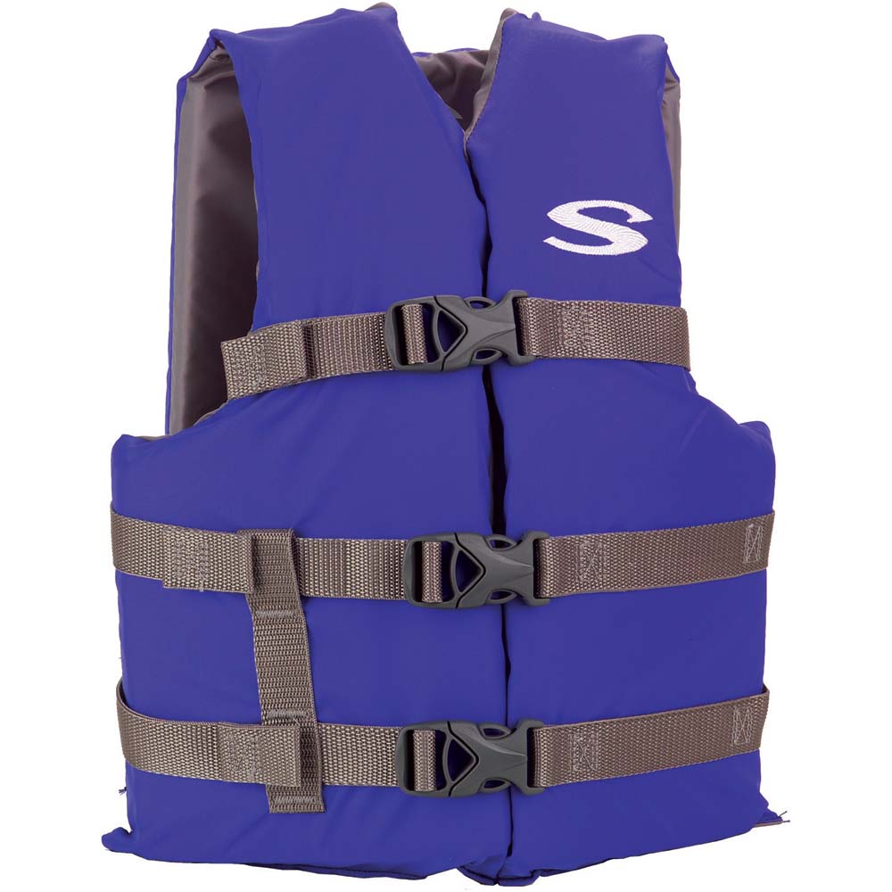 Stearns Youth Classic Vest Life Jacket Blue Grey 50 to 90 lbs USCG Approved