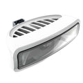 Lumitec Caprera3 marine spreader flood light with butterfly clip mount in white housing