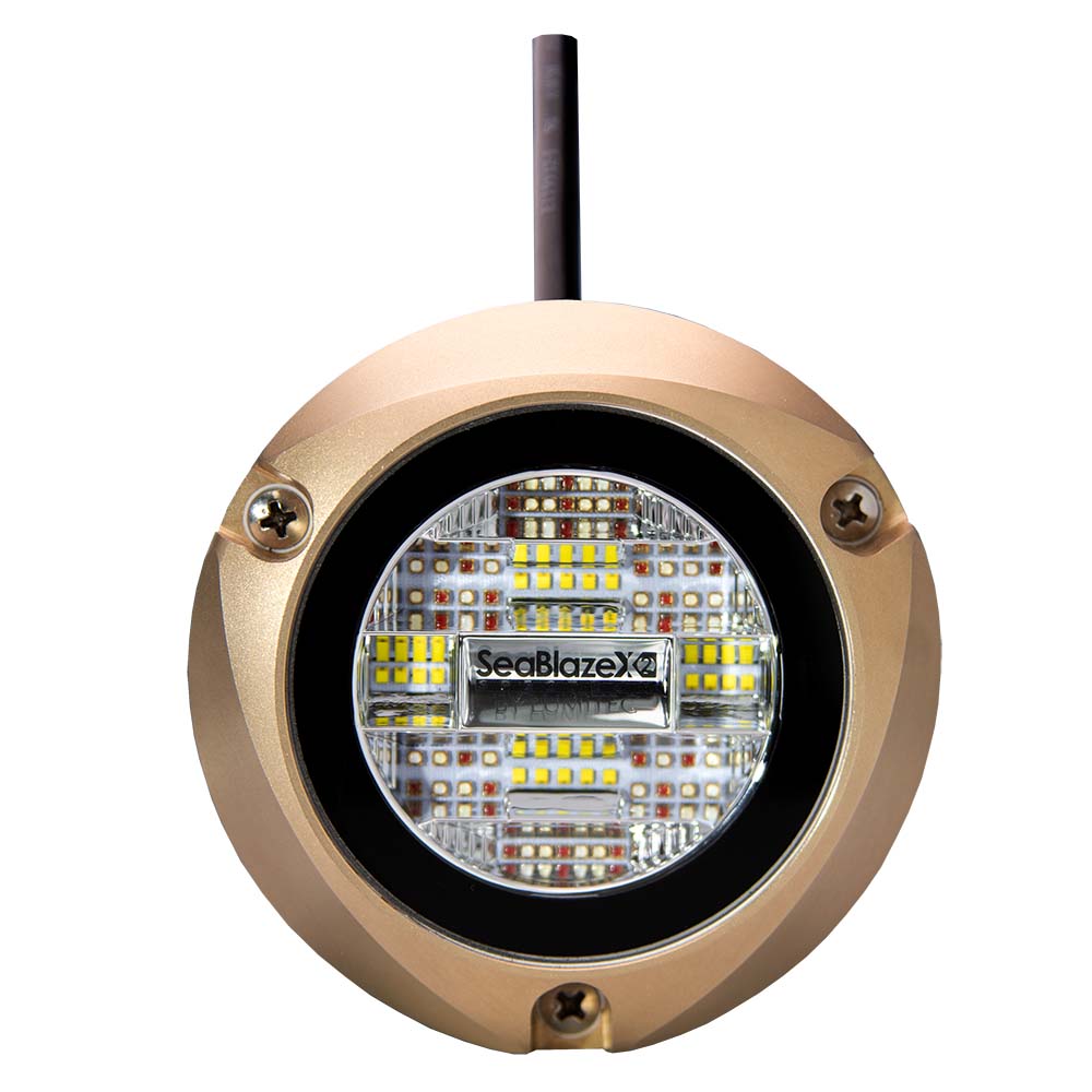 Lumitec Zambezi X2 bronze surface-mount underwater light RGBW Spectrum 6000 lumens IP68