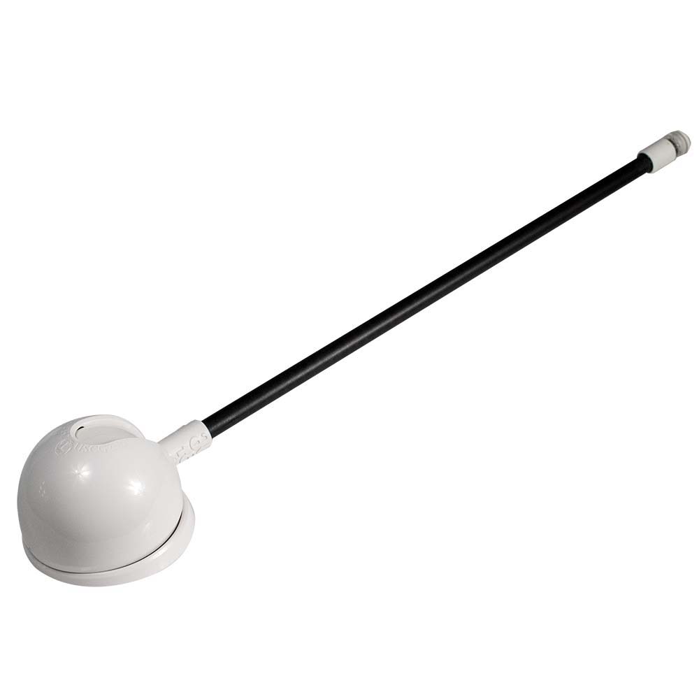 Lumitec Contour 20 inch anchor light black shaft white base slim profile composite