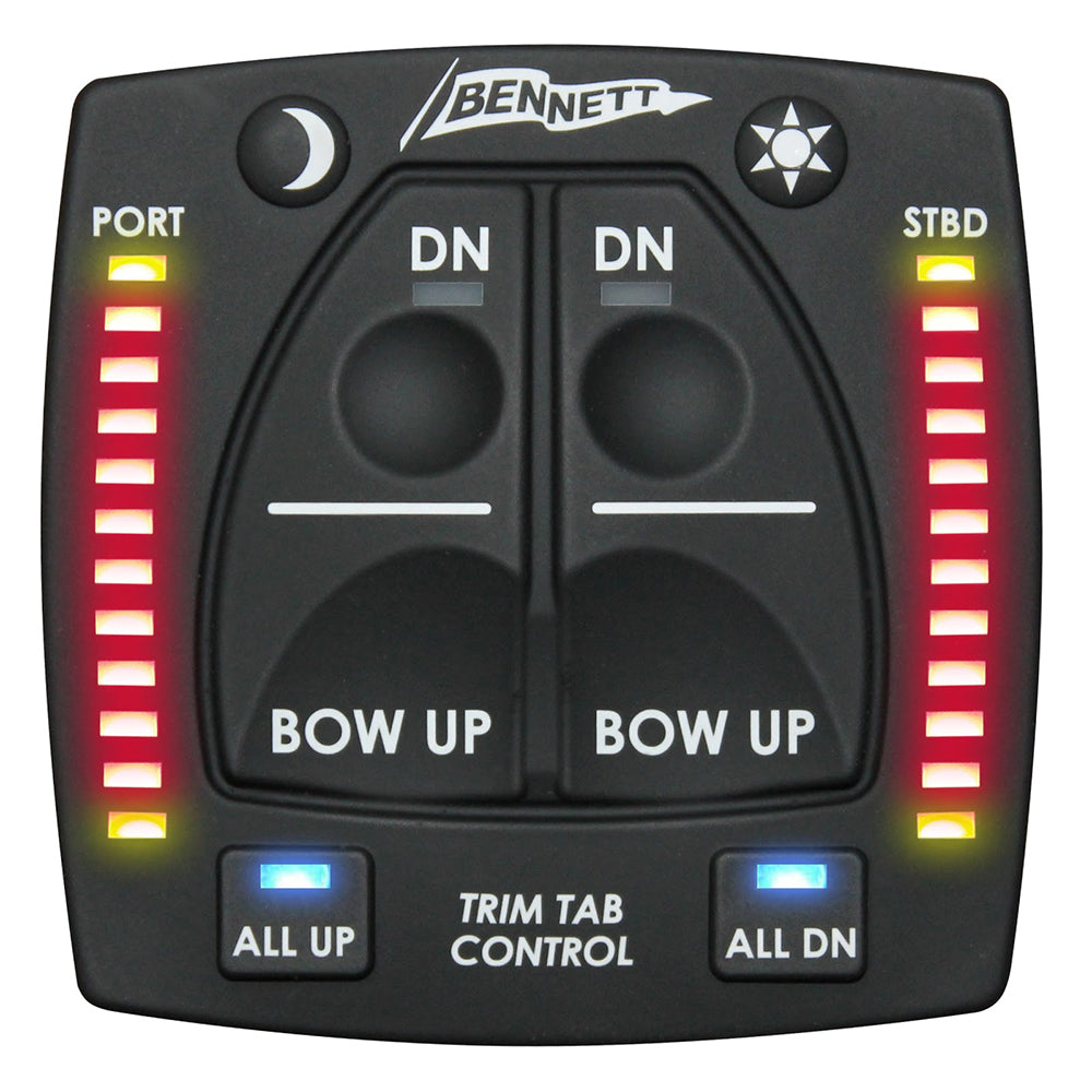 Bennett Marine One Box Dual Station helm keypad for hydraulic trim tab systems