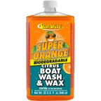 Star brite Super Orange Citrus Boat Wash and Wax 32 oz bottle for fresh and saltwater use