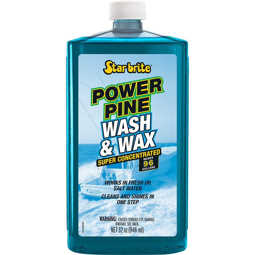 Star brite Power Pine Boat Wash and Wax Concentrated Marine Formula 32 oz bottle
