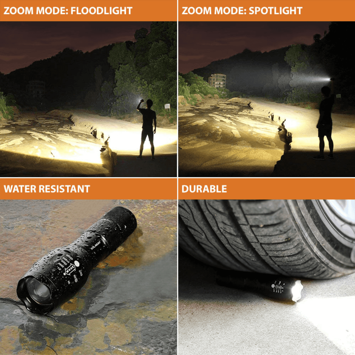 Solaray ZX-1 AAA Battery LED Flashlight