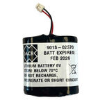 ACR AISLink MOB Beacon Replacement 6V Lithium Battery with date label and hardware