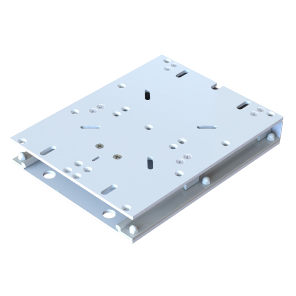 TACO Marine 13-1/8 x 10 inch electric seat slide with anodized aluminum chassis and IP66 water-resistant rating