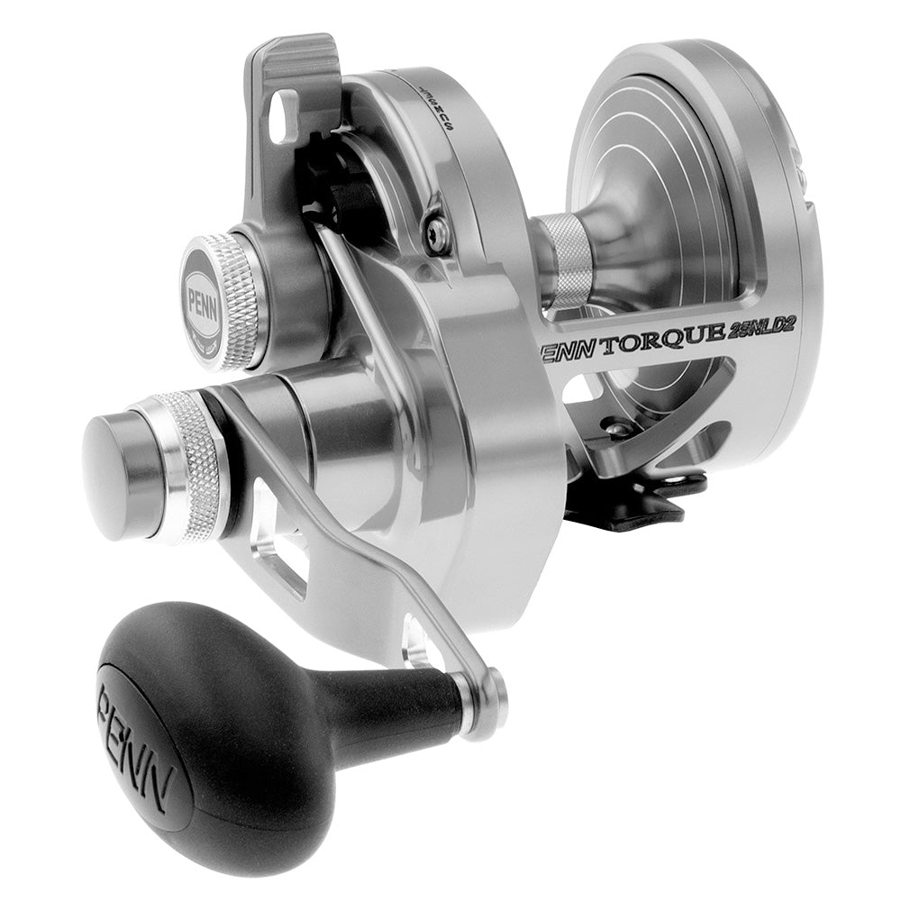 PENN Torque Lever Drag 2-Speed conventional saltwater reel TRQ40NLD2S, machined anodized aluminum body