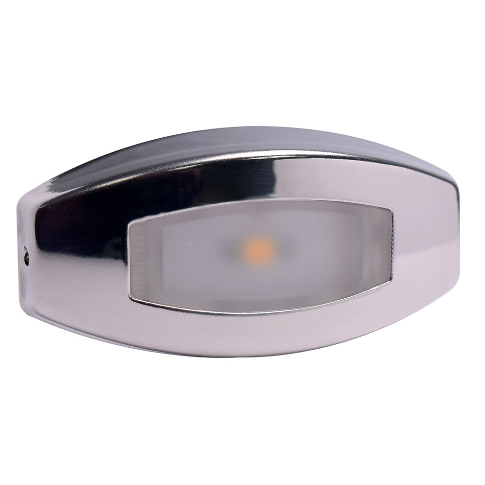 Lumitec Fiji polished housing direct RGBW courtesy light 4-pack, 2-wire IP67 marine interior light