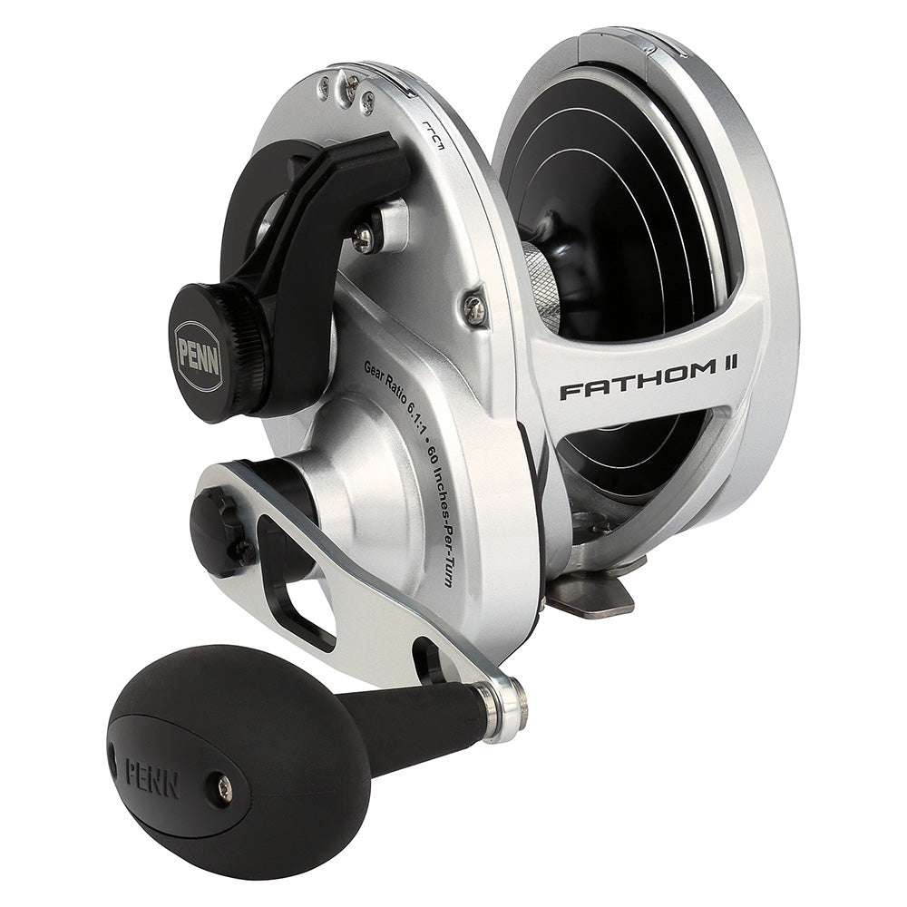 PENN Fathom II Lever Drag Single Speed 60NLD conventional reel in Black/Silver
