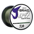 Daiwa J-BRAID x4 braided fishing line 15 lb dark green 300-yard filler spool