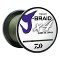 Daiwa J-BRAID x4 braided fishing line 15 lb dark green 300-yard filler spool