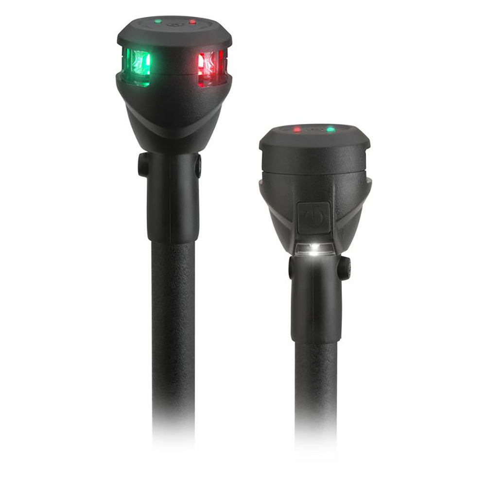 Attwood LightArmor Fast Action 14" bi-color pole light with task light and 3-pin locking collar